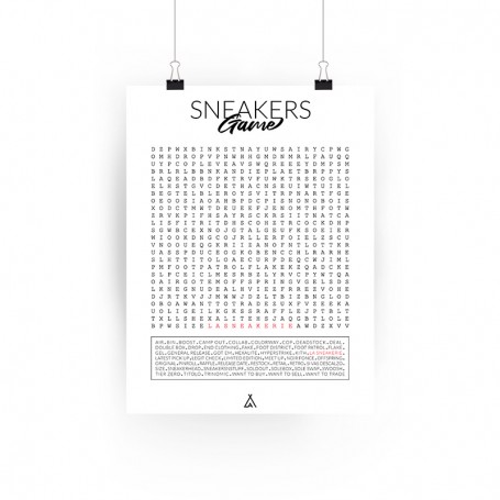 Poster Mots Mêlés | La Sneakerie