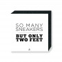 Wandbild Bloc So many sneakers but only two feet | La Sneakerie