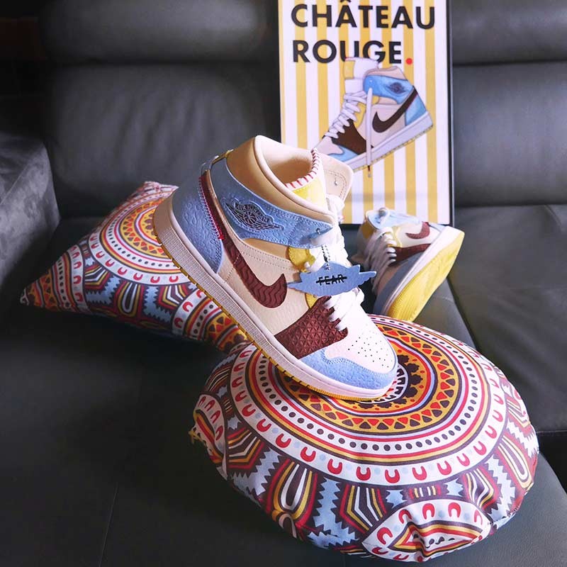 jordan 1 x maison chateau rouge