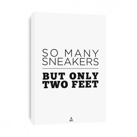 So Many Sneakers But Only Two Feet Canvas Print | La Sneakerie