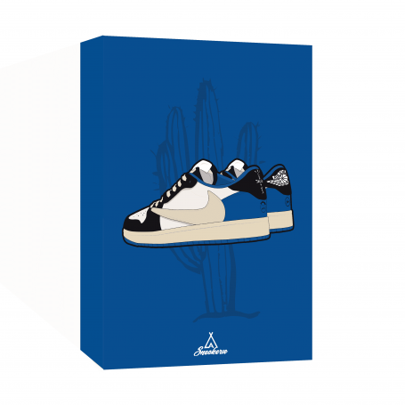 Air Jordan 1 Travis Scott Fragment Canvas Print | La Sneakerie