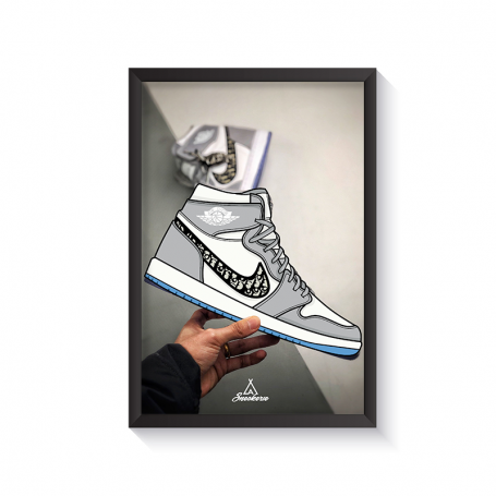 Cadre Air Jordan 1High x Dior | La Sneakerie