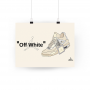 Nike Air Jordan 4 Off White Poster | La Sneakerie