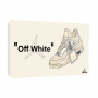 Nike Air Jordan 4 Off White Canvas Print | La Sneakerie