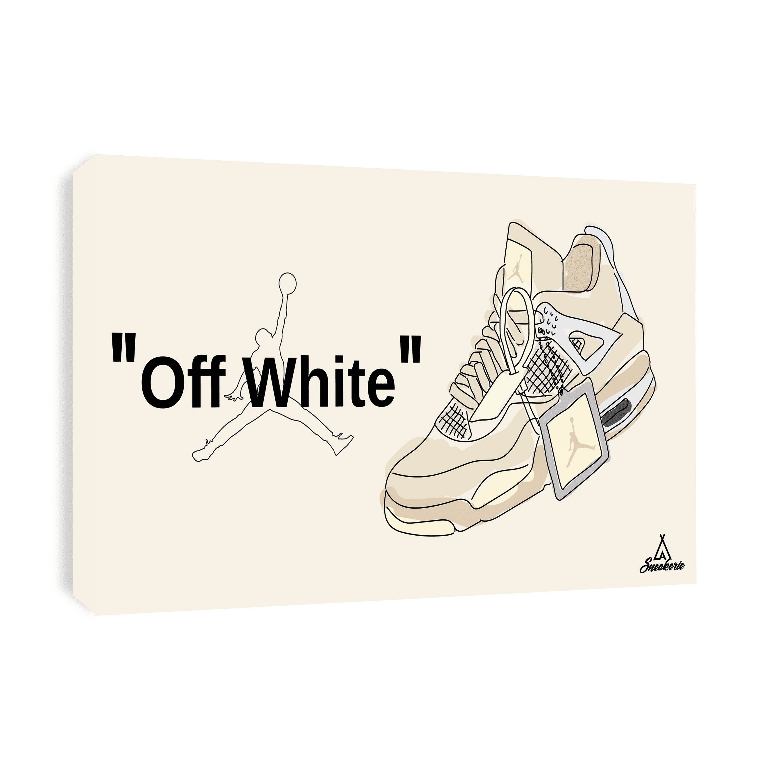 Tableau Nike Air Jordan 4 Off White
