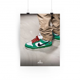 Nike Dunk Low Heineken Poster Poster Nike Dunk Low Heineken | La Sneakerie