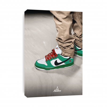 Tableau Nike Dunk Low Heineken | La Sneakerie