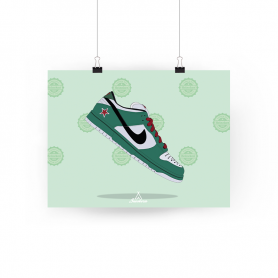 Nike Dunk Low Heineken Poster Poster Nike Dunk Low Heineken | La Sneakerie