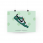 Poster Nike Dunk Low Heineken | La Sneakerie
