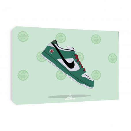 Tableau Nike Dunk Low Heineken | La Sneakerie