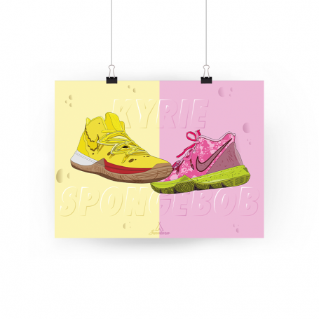 Nike Kyrie x Sponge Bob Poster | La Sneakerie