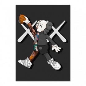 Poster Kaws basket-ball Poster Kaws basket-ball | La Sneakerie