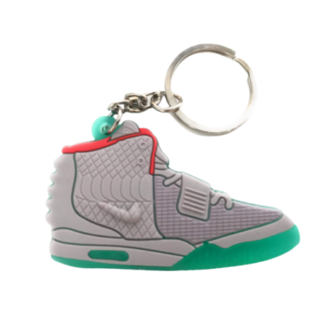 Nike Air Yeezy 2 Platinum Silicone Keychain | La Sneakerie