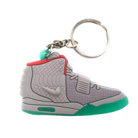 Silikon-Schlüsselanhänger Nike Air Yeezy 2 Platinum | La Sneakerie