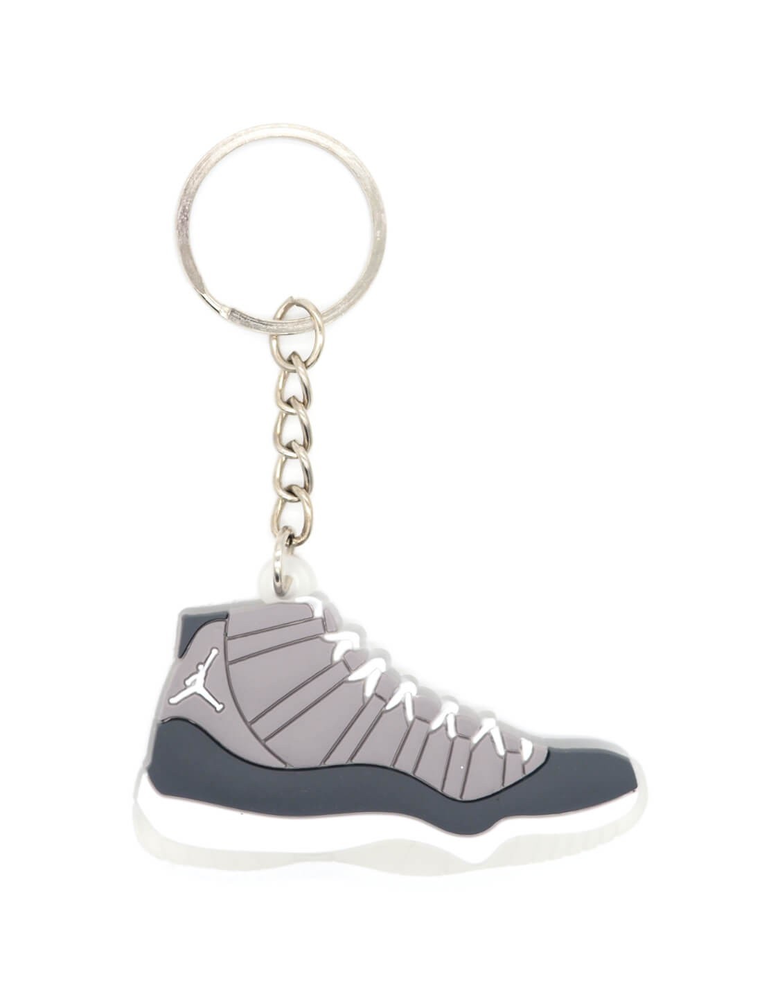 Air Jordan 11 Cool Grey Silicone Keychain La Sneakerie