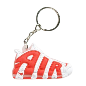 Porte-Clés Silicone Nike Air More Uptempo Varsity Red Silikon-Schlüsselanhänger Nike Air More Uptempo Varsity Red | La Sneakerie