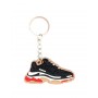 Balenciaga Triple S Black Silicone Keychain | La Sneakerie