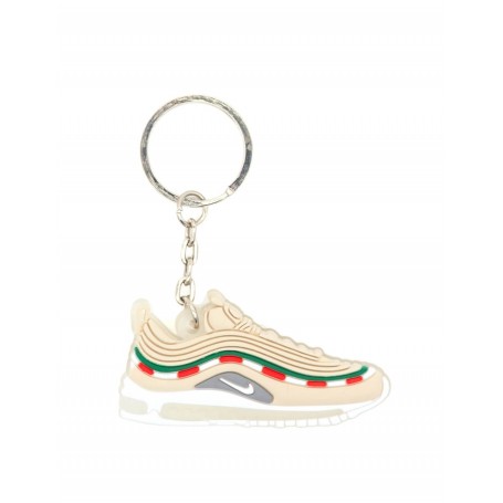 Silikon-Schlüsselanhänger Air Max 97 Undefeated White | La Sneakerie