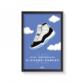 Rahmen Nike Air Jordan 11 Concord Cadre Nike Air Jordan 11 Concord | La Sneakerie