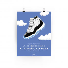 Poster Nike Air Jordan 11 Concord Poster Nike Air Jordan 11 Concord | La Sneakerie
