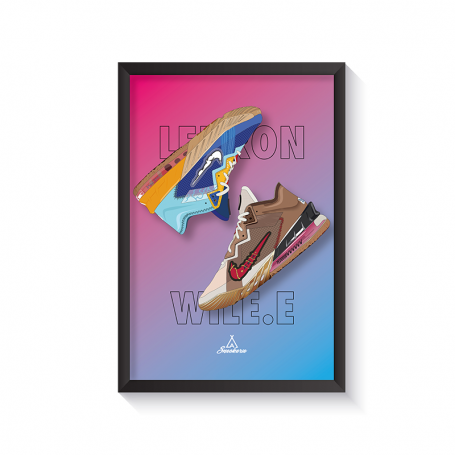 Nike LeBron 18 Low Wile E. vs Roadrunner Space Jam Frame | La Sneakerie