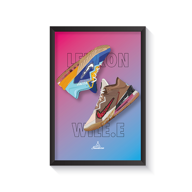 Cadre Nike LeBron 18 Low Wile E. vs Roadrunner Space Jam