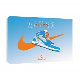 Leinwand Nike Air Jordan 1 Retro High Off White University Blue Tableau Nike Air Jordan 1 Retro High Off White University Blue | La Sneakerie