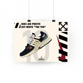Poster Nike Air Presto Off White The Ten La Sneakerie