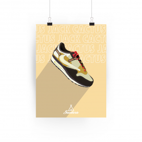 Poster Nike Air Max 1 Travis Scott Cactus Jack Baroque Brown Poster Nike Air Max 1 Travis Scott Cactus Jack Baroque Brown | La Sneakerie