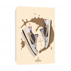 Leinwand Nike Air Jordan 1 Low Travis Scott Reverse Mocha Tableau Nike Air Jordan 1 Low Travis Scott Reverse Mocha | La Sneakerie