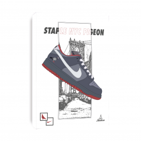 Nike Dunk Low Staple NYC Pigeon Print Tableau Nike Dunk Low Staple NYC Pigeon | La Sneakerie