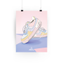 Nike Air Force Shadow Pastel Poster | La Sneakerie