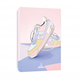 Tableau Nike Air Force Shadow Pastel Leinwand Nike Air Force Shadow Pastel | La Sneakerie