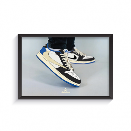 Cadre Nike Air Jordan 1 Low OG SP Travis Scott X Fragment | La Sneakerie