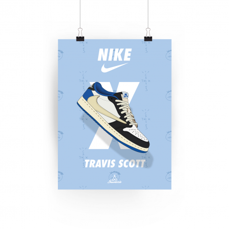 Poster Nike Air Jordan 1 Low OG SP Travis Scott X Fragment | La Sneakerie