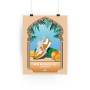 New Balance 327 Casablanca Orange Poster | La Sneakerie