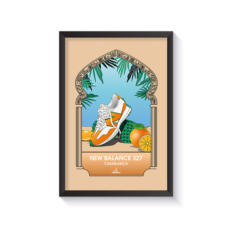 Cadre New Balance 327 Casablanca Orange | La Sneakerie