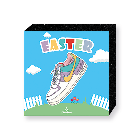 Wandbild Bloc Nike Dunk Low Easter | La Sneakerie