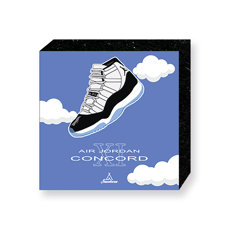 Bloc Mural Air Jordan 11 Concord | La Sneakerie