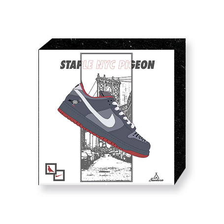 Bloc Mural Nike Dunk Low Staple NYC Pigeon | La Sneakerie