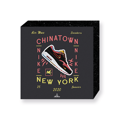 Wandbild Bloc Nike Air Max 1 Chinatown New York | La Sneakerie