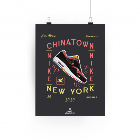 Poster Nike Air Max 1 Chinatown New York Poster Nike Air Max 1 Chinatown New York | La Sneakerie