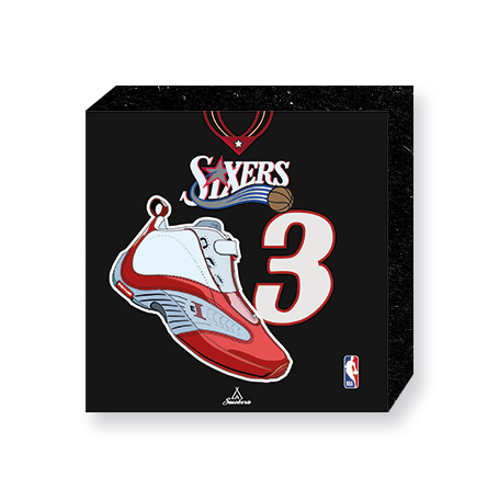 Wandbild Bloc Reebok Iverson The Answer IV | La Sneakerie