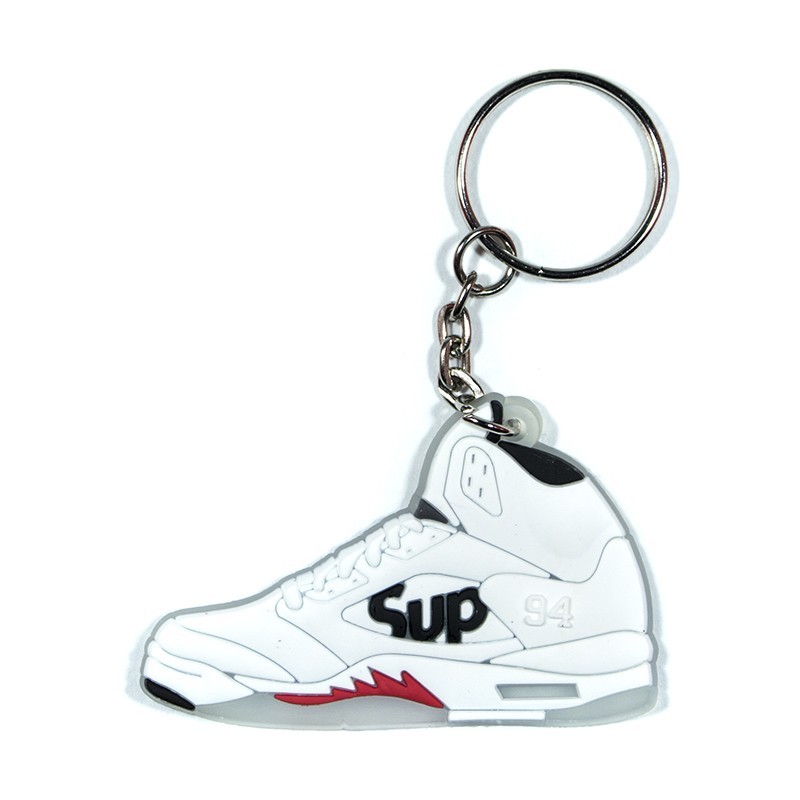 Air Jordan 5 Supreme Silicone Keychain La Sneakerie