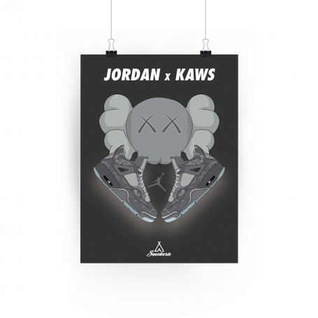 Poster Air Jordan x Kaws Air Jordan 4 Retro | La Sneakerie