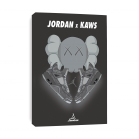Tableau Air Jordan x Kaws Air Jordan 4 Retro Leinwand Air Jordan 4 Retro Kaws | La Sneakerie
