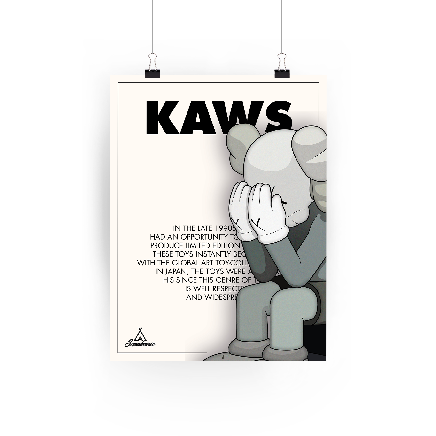 Kaws Poster La Sneakerie