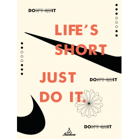 Poster Nike Just Do It Poster Nike Just Do It - Life's Short | La Sneakerie