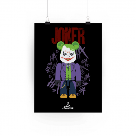 Poster Bearbrick The Joker | La Sneakerie