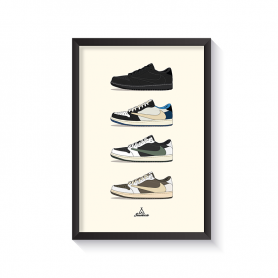 Rahmen collection Air Jordan 1 Travis Scott Cadre collection Air Jordan 1 Travis Scott | La Sneakerie